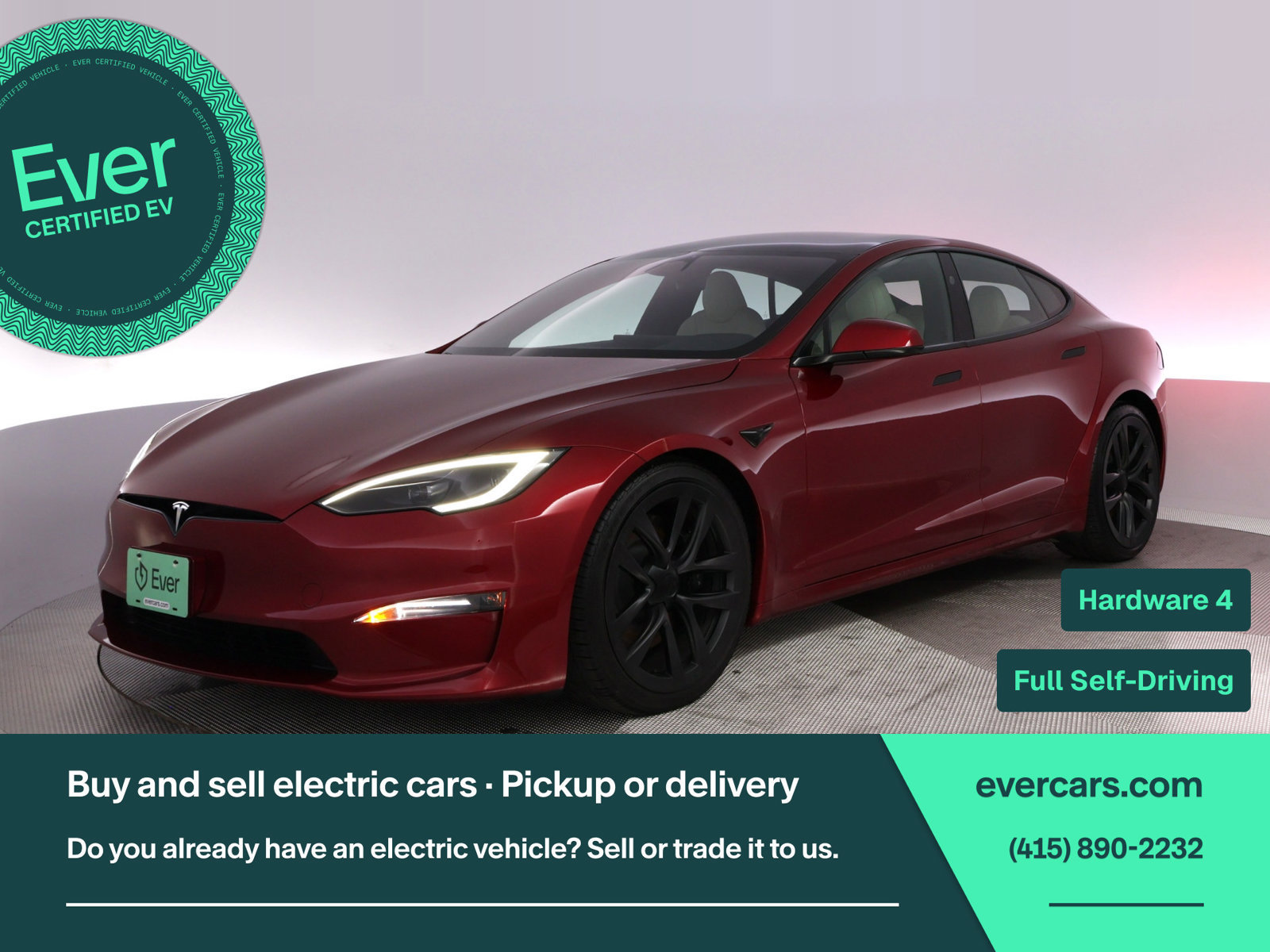 Used 2023 Tesla Model S Standard Range AWD/4WD image 1