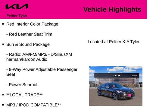 Used 2020 Kia Stinger GT-Line w/ Sun & Sound Package image 7