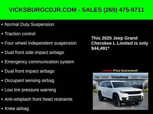 New 2025 Jeep Grand Cherokee L Limited w/ Black Appearance Package image 22
