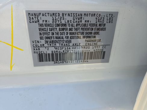 New 2026 Nissan Sentra SR w/ SR All Weather Package FWD image 38