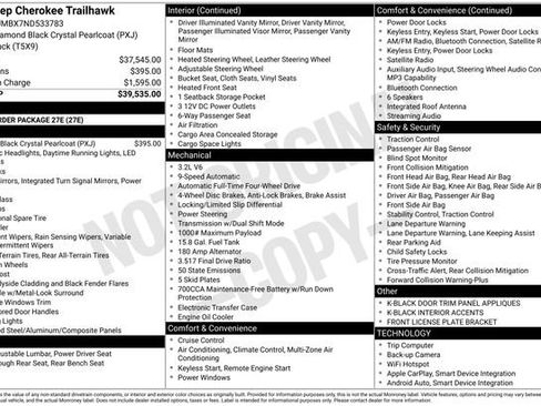 Used 2022 Jeep Cherokee Trailhawk image 15