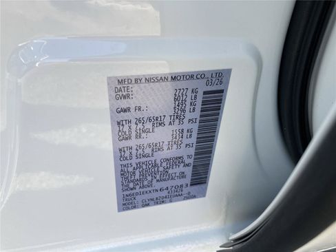 New 2026 Nissan Frontier SV w/ All-Weather Content Package AWD/4WD image 34
