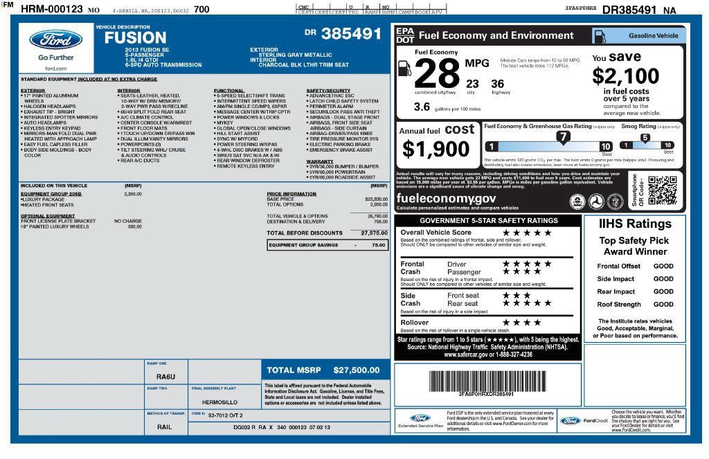 Used 2013 Ford Fusion SE FWD image 4