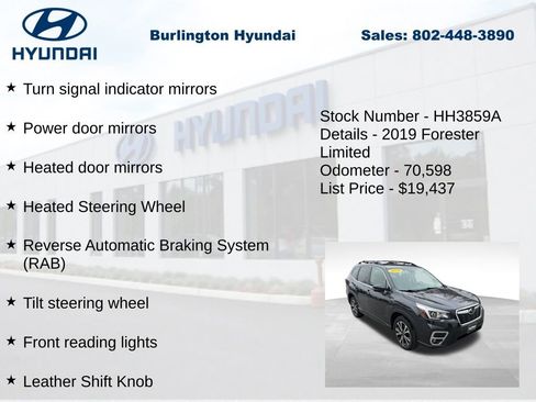Used 2019 Subaru Forester Limited AWD/4WD image 28