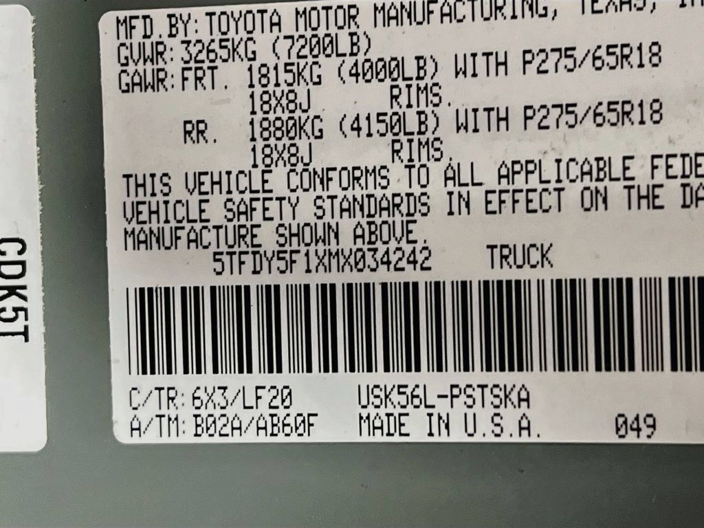 Certified 2021 Toyota Tundra TRD Pro AWD/4WD image 29