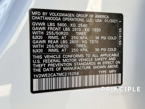Used 2021 Volkswagen Atlas Cross Sport SE w/ V6 Towing Package FWD image 35