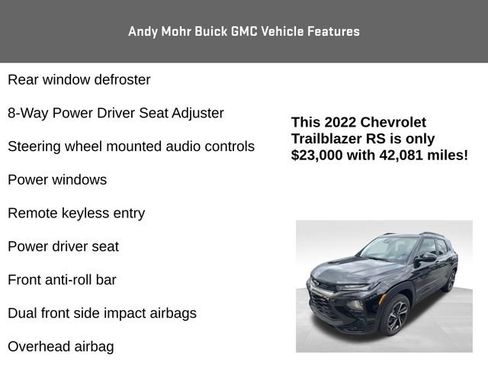 Used 2022 Chevrolet TrailBlazer RS AWD/4WD image 8