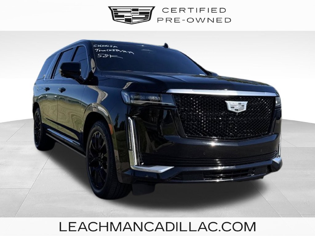 Certified 2022 Cadillac Escalade ESV Premium Luxury w/ Performance Package AWD/4WD 360° Tour