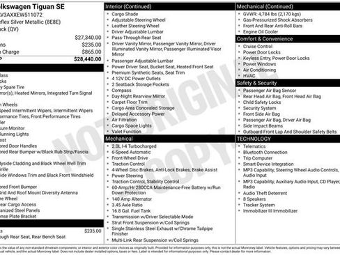 Used 2014 Volkswagen Tiguan SE FWD image 2