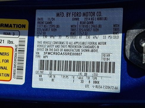 Certified 2025 Ford Bronco Sport Badlands w/ Badlands Tech Package AWD/4WD image 28