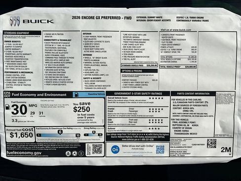 New 2026 Buick Encore GX Preferred image 21