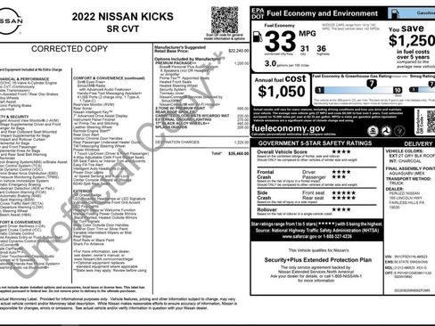 Used 2022 Nissan Kicks SR w/ Premium Package FWD image 9