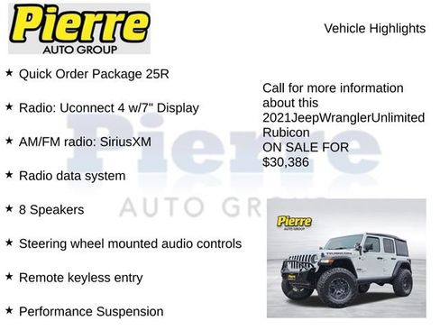 Used 2021 Jeep Wrangler Unlimited Rubicon AWD/4WD image 7