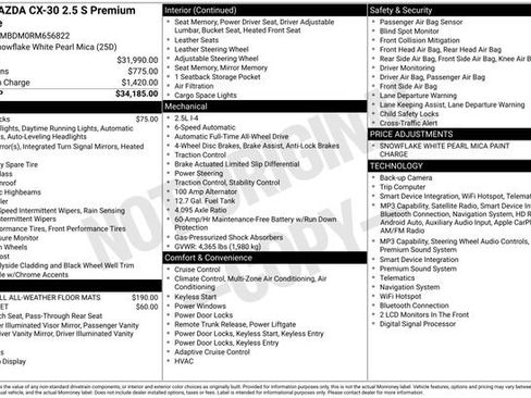 Used 2024 MAZDA CX-30 AWD 2.5 S w/ Premium Package image 37