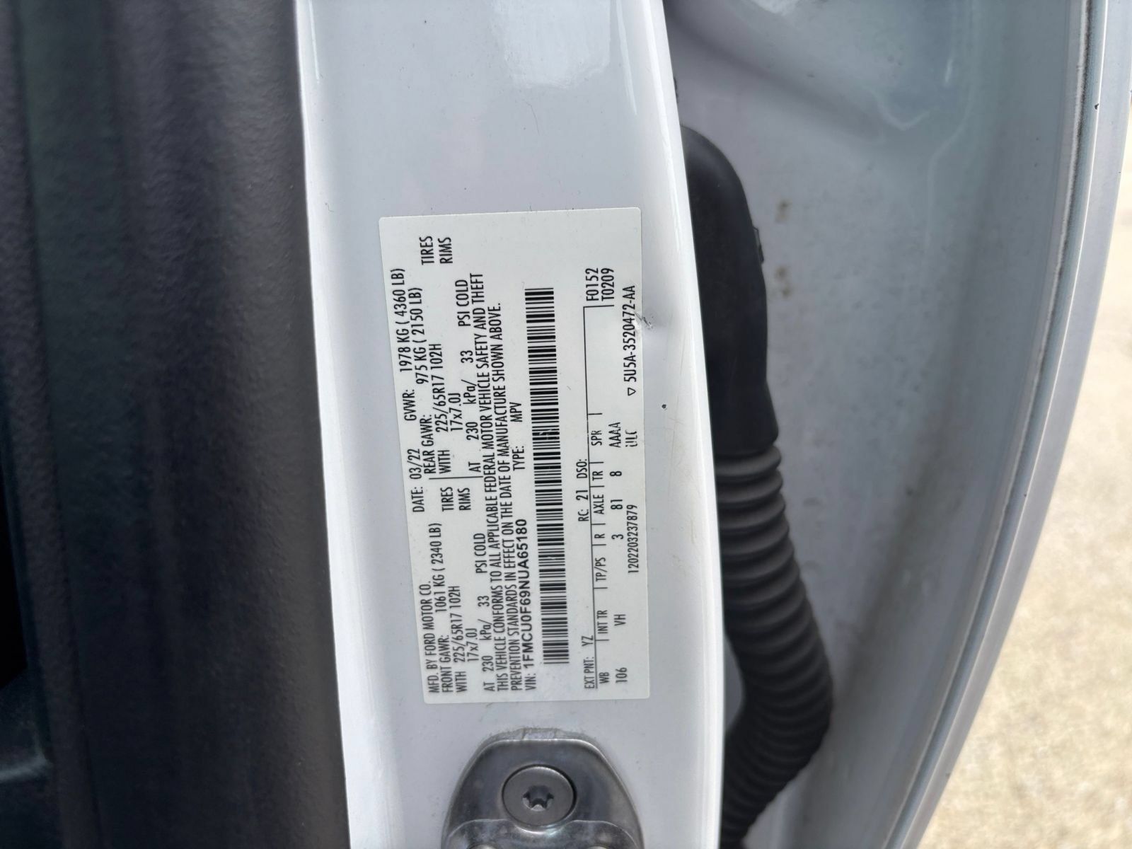 Used 2022 Ford Escape S FWD image 26