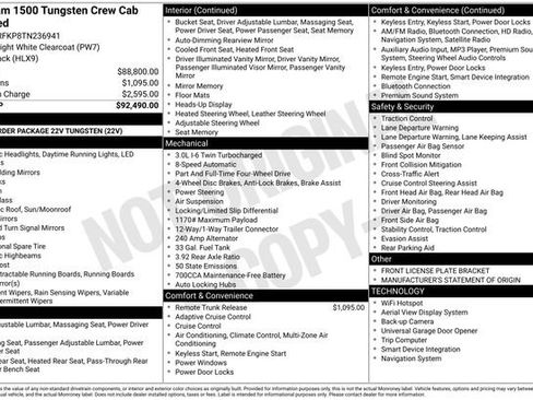 New 2026 RAM 1500 Tungsten AWD/4WD image 38