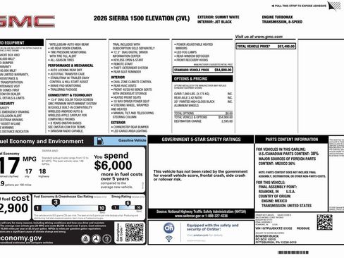 New 2026 GMC Sierra 1500 Elevation image 4