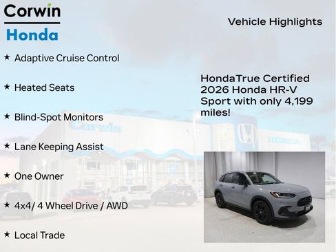 Used 2026 Honda HR-V Sport image 9