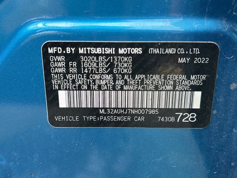 Used 2022 Mitsubishi Mirage ES FWD image 30