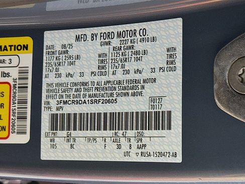 New 2025 Ford Bronco Sport Badlands w/ Sasquatch Badlands Package image 33