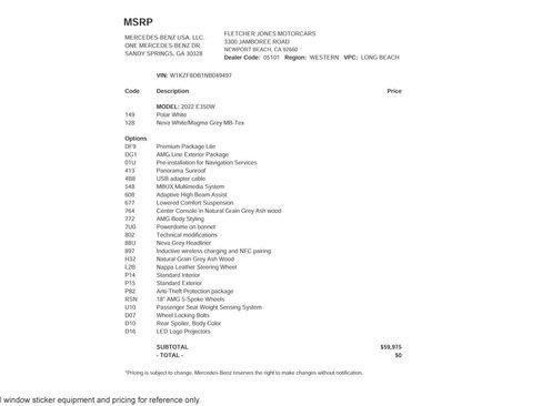 Used 2022 Mercedes-Benz E 350 Sedan image 2