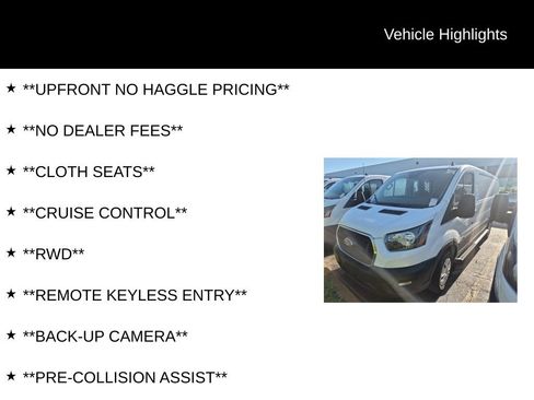 Used 2025 Ford Transit 250 Low Roof w/ Exterior Upgrade Package RWD image 6