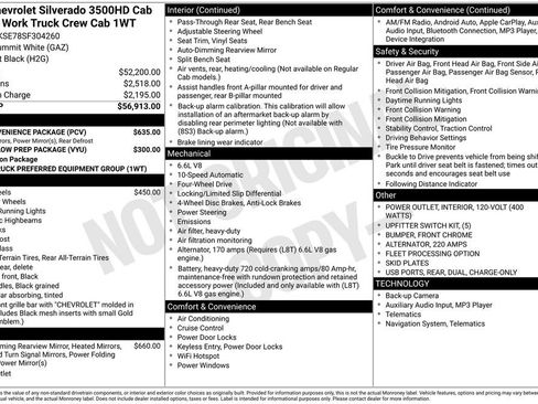 New 2025 Chevrolet Silverado 3500 W/T w/ WT Convenience Package AWD/4WD image 4