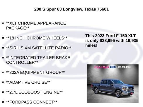 Used 2023 Ford F150 XLT w/ Equipment Group 302A High RWD image 10