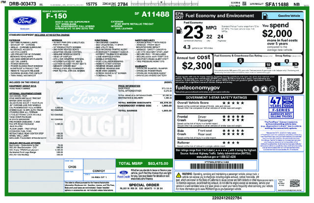 Used 2025 Ford F150 King Ranch w/ FX4 Off-Road Package AWD/4WD image 14