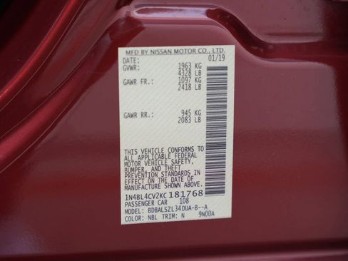 Used 2019 Nissan Altima 2.5 SR FWD image 24