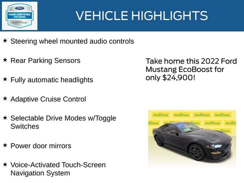 Used 2022 Ford Mustang Coupe w/ Equipment Group 101A RWD image 22
