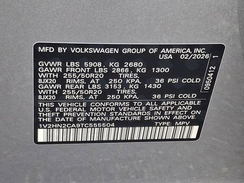 New 2026 Volkswagen Atlas SE image 10