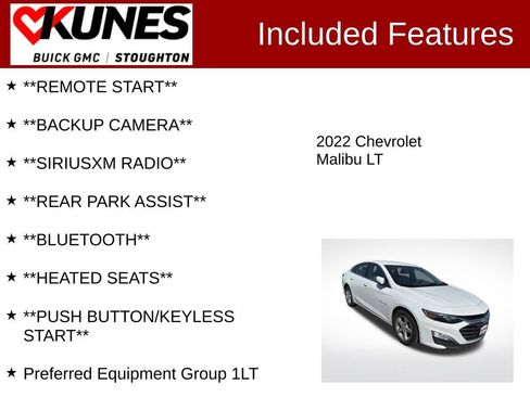 Used 2022 Chevrolet Malibu LT FWD image 2