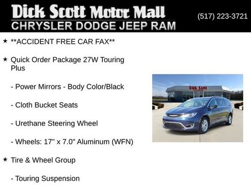 Used 2017 Chrysler Pacifica Touring Plus w/ Tire & Wheel Group FWD image 9