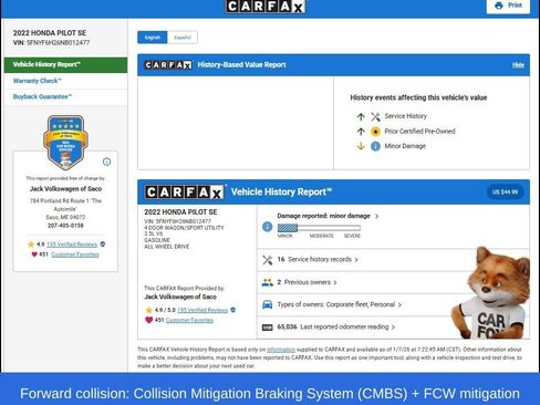 Used 2022 Honda Pilot Special Edition image 9