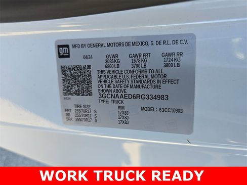 Used 2024 Chevrolet Silverado 1500 W/T w/ WT Fleet Convenience Package image 31