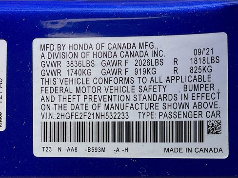 Used 2022 Honda Civic LX image 12