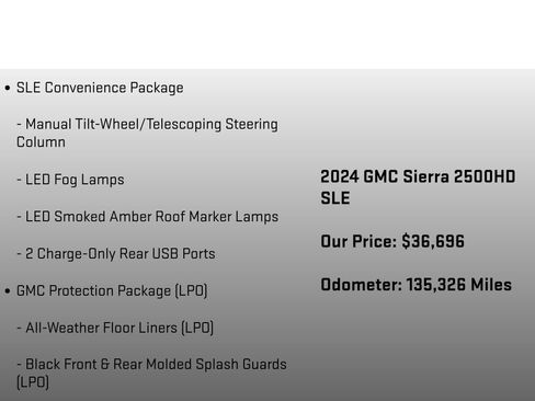 Used 2024 GMC Sierra 2500 SLE w/ SLE Value Package; image 24