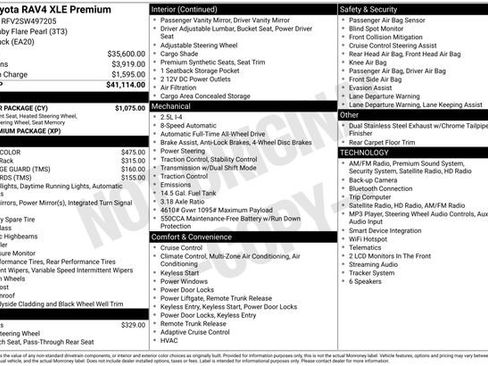 Used 2025 Toyota RAV4 XLE Premium w/ Weather Package AWD/4WD image 42