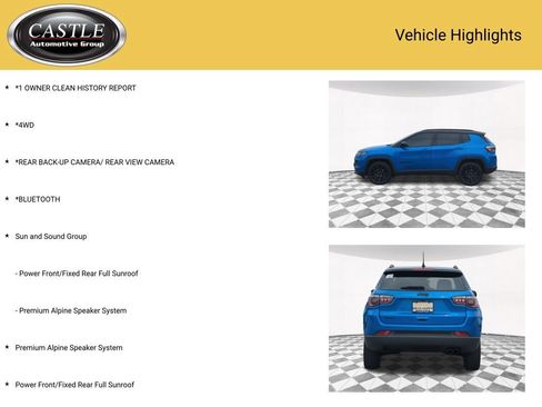 Used 2022 Jeep Compass Latitude w/ Sun and Sound Group AWD/4WD image 3