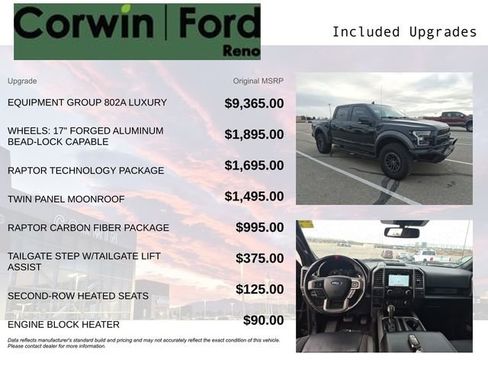 Used 2019 Ford F150 Raptor w/ Equipment Group 802A Luxury image 3