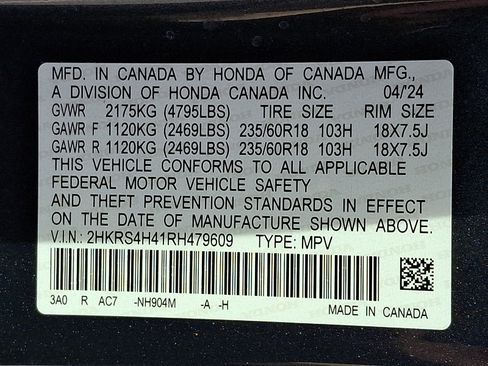 Certified 2024 Honda CR-V EX image 28
