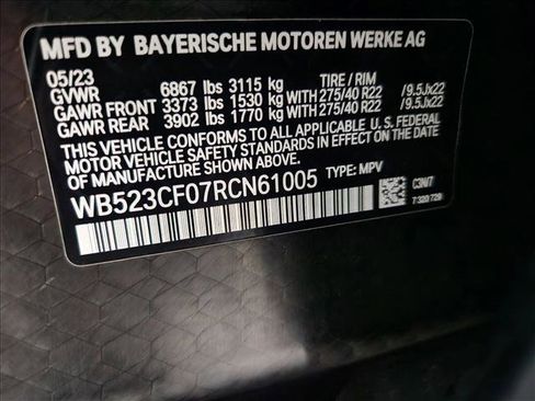 Certified 2024 BMW iX xDrive50 w/ Sport Package AWD/4WD image 24