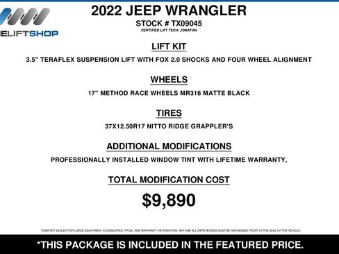 Used 2022 Jeep Wrangler Unlimited Rubicon w/ Steel Bumper Group AWD/4WD image 2