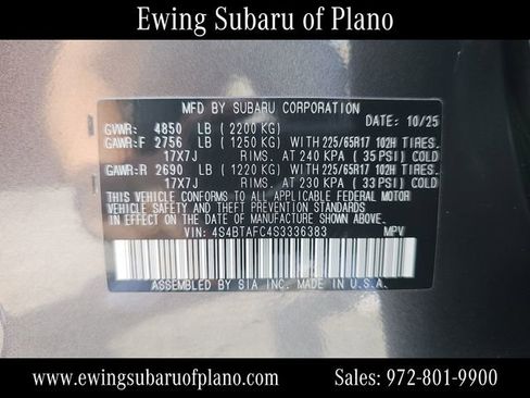 Used 2025 Subaru Outback Premium AWD/4WD image 30
