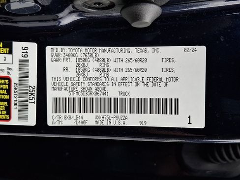 Certified 2024 Toyota Tundra 1794 Edition AWD/4WD image 27