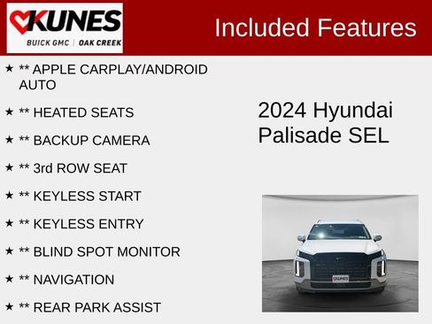 Used 2024 Hyundai Palisade SEL AWD/4WD image 2