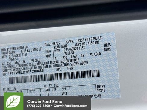 New 2025 Ford F150 Lariat w/ Equipment Group 501A Mid image 35