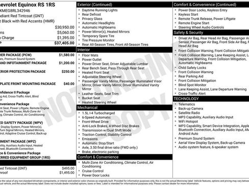Certified 2024 Chevrolet Equinox RS w/ RS Leather Package FWD image 5