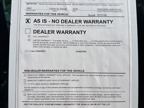 Used 2025 GMC Yukon XL Denali Ultimate AWD/4WD image 36